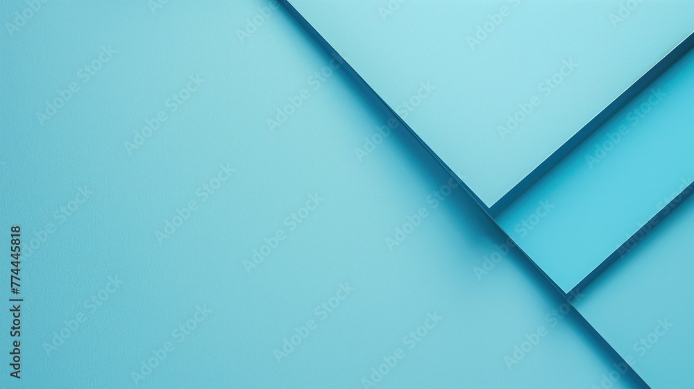 Abstract blue geometric background with overlapping paper layers in different shades of Abstract blue geometric background with overlapping paper layers in different shades of