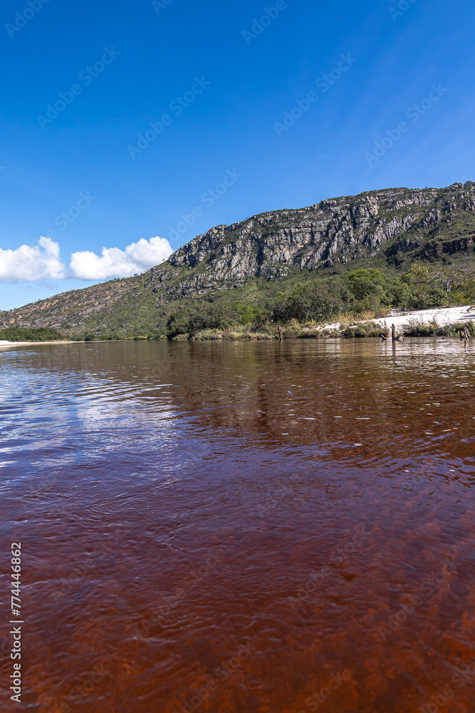 rio no distrito de Conselheiro Mata, na cidade de Diamantina, Estado de Minas Gerais, Brasil