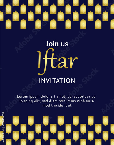 Ramzan iftar party invitation card photo