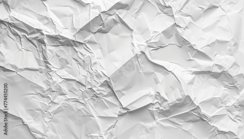 Crumpled of white paper for background and texture concept. Crumpled white paper. Abstract background for the designer. photo