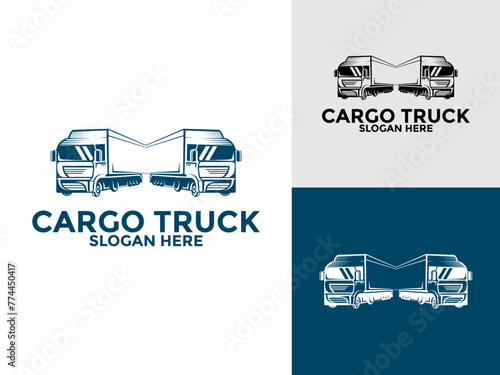 Truck Logo vector, Premium Truck Company or Truck logistics and delivery Logo design template