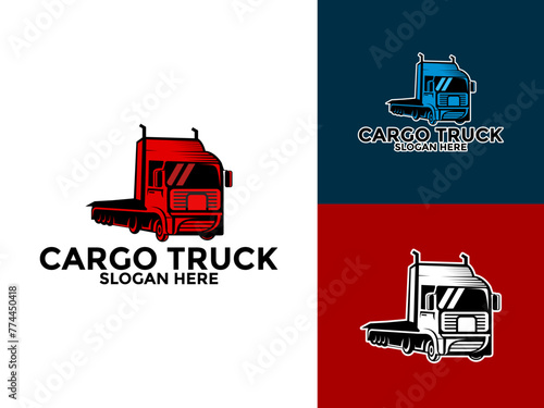 Truck Logo vector, Premium Truck Company or Truck logistics and delivery Logo design template