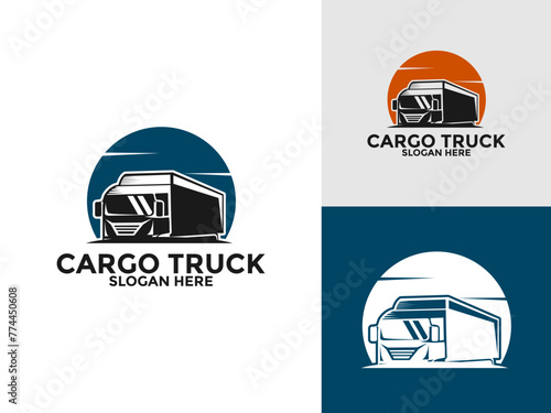 Truck Logo vector, Premium Truck Company or Truck logistics and delivery Logo design template