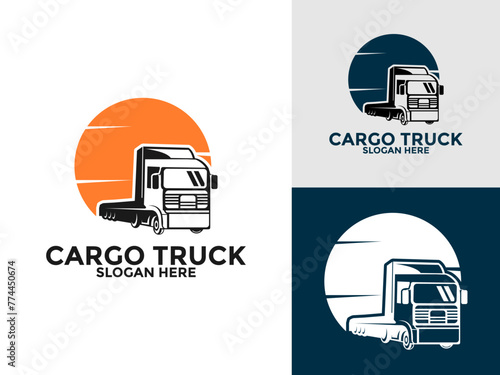 Truck Logo vector, Premium Truck Company or Truck logistics and delivery Logo design template