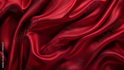 Classy Red Silk Fabric Theme for Valentine's Day: Romance, Love