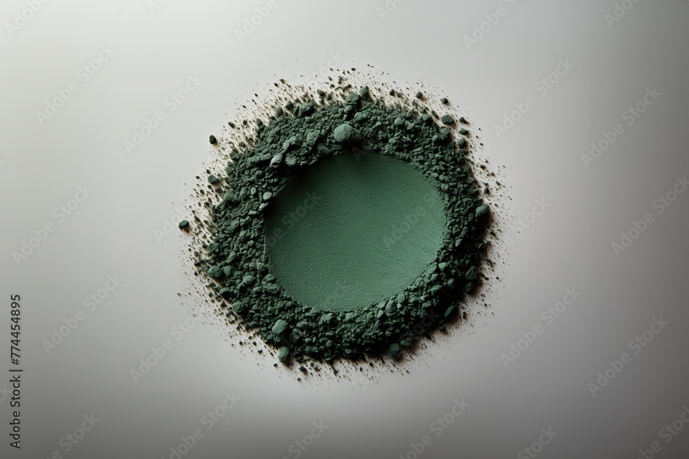 Close-Up View of a Crumbled Eyeshadow Swatch Close-Up View of a Crumbled Eyeshadow Swatch