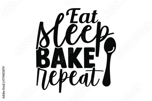 Baker t shirt design, Hand drawn lettering phrase isolated on white background, Calligraphy quotes design, SVG Files for Cutting, bag, cups, card