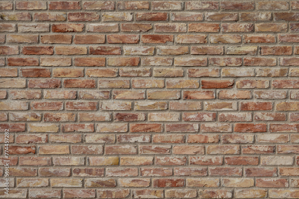 Fototapeta premium Old red brick wall, mur ściana z czerwonej cegły 