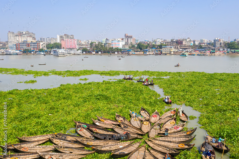 Distrributary waterway transportation on Shitalakshya River is a distributary of the ...