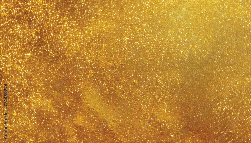 Gold texture background.gold Sparkling Lights Festive background with texture. Abstract Christmas twinkled bright bokeh defocused and Falling stars. Winter Card or invitation.