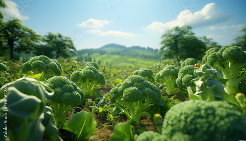 broccoli farm, grows broccoli for consumption