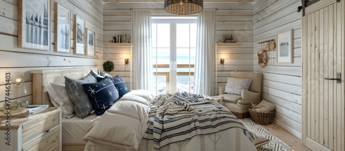 Seaside Cottage Escape A Cozy Bedroom with Nautical Accents