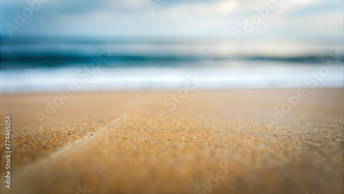 Sunny Beach, scene of a sandy shore, turquoise sea, and clear skies, capturing the beauty of a peaceful morning by the ocean