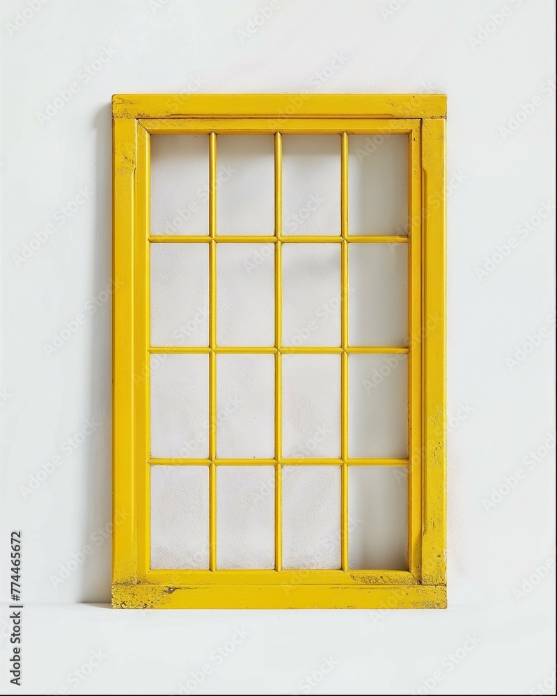 Obraz premium window in the wall isolated on white background