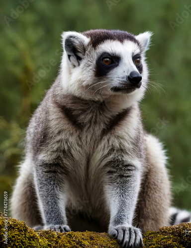 The ring-tailed lemur (Lemur catta) is a medium-sized strepsirrhine primate, and the most internationally-recognized lemur species, owing to its long, black-and-white, ringed tai