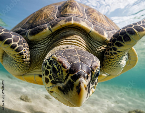 The sea turtle is a marine reptile that has existed for over 150 million years They are fascinating adapted creatures found in all the world's oceans