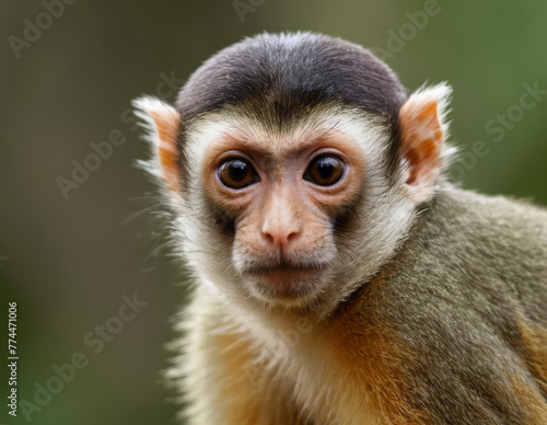The squirrel monkey, also known as saimiri or squirrel monkey, is a platyrrhine primate of the Cebidae family photo