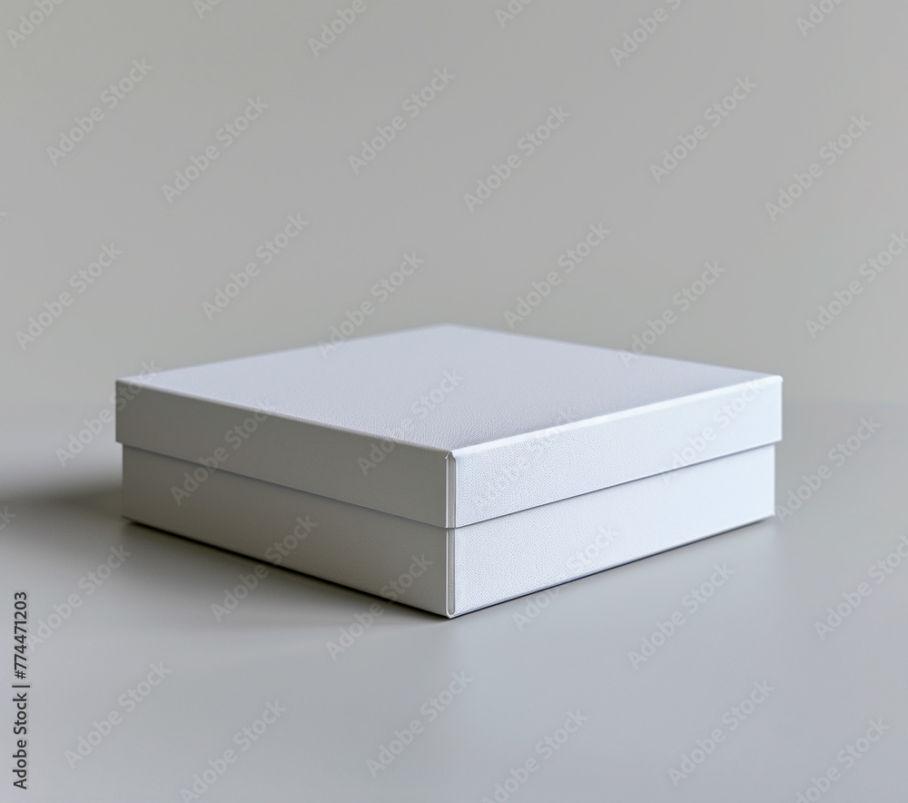 An empty white box layout, a packaging template on a white background. A white cardboard box. View from above. An empty white box layout, a packaging template on a white background. A white cardboard box. View from above.