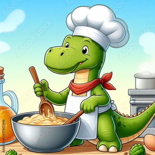 Dinosaur chef