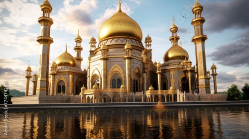 Grand Mosque manama city, AI generated © dheograft