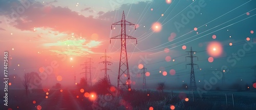 Connecting Energy Businesses Globally: Facilitating Communication, Networking, and Opportunities for Renewable Technologies. Concept Energy Business, Global Connections, Communication Facilitation
