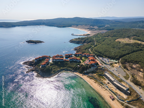 Aerial view of The Driver Beach near resort of Dyuni, Bulgaria photo