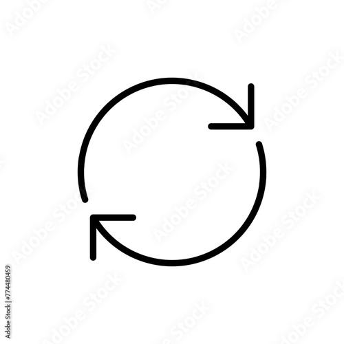 Refresh icon vector isolated on white background. Reload icon vector. Update icon. convert icon