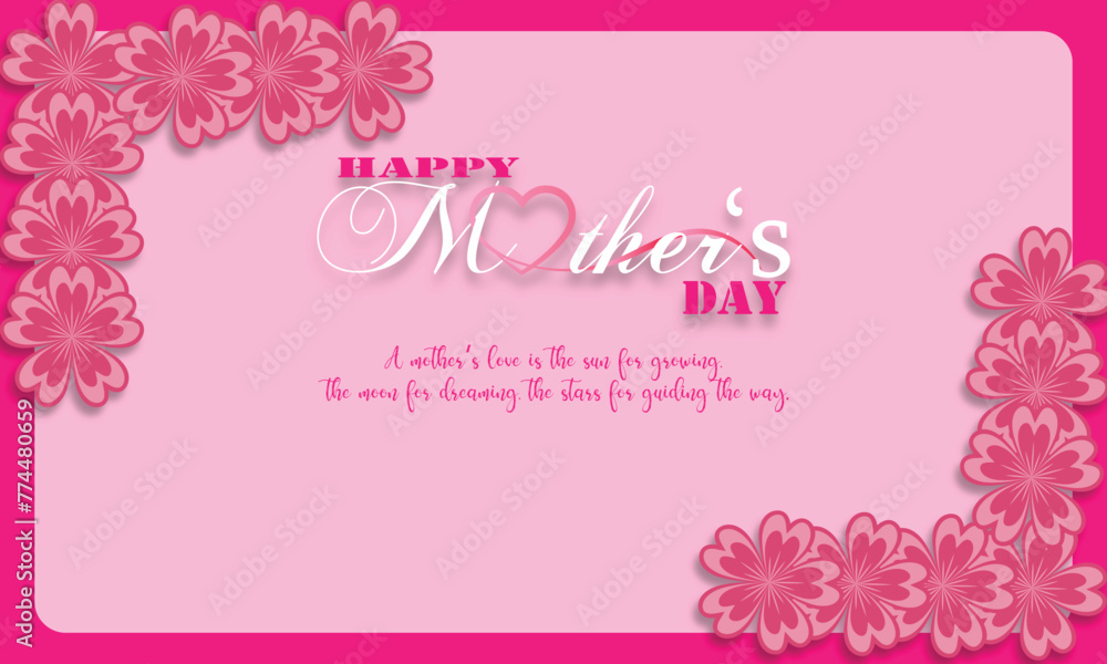 vector happy mother day wish post for social media, banner, posts, cover, templates.