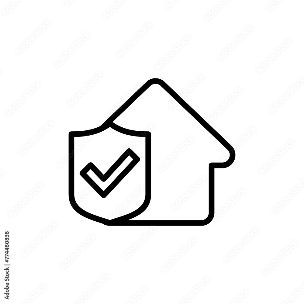 House insurance icon vector isolated on white background. house protection icon. House insurance icon vector isolated on white background. house protection icon.
