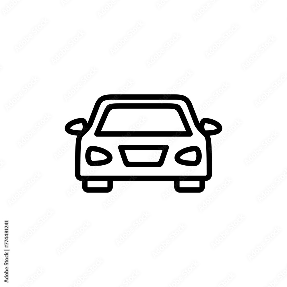 Car icon vector isolated on white background. Car icon vector.