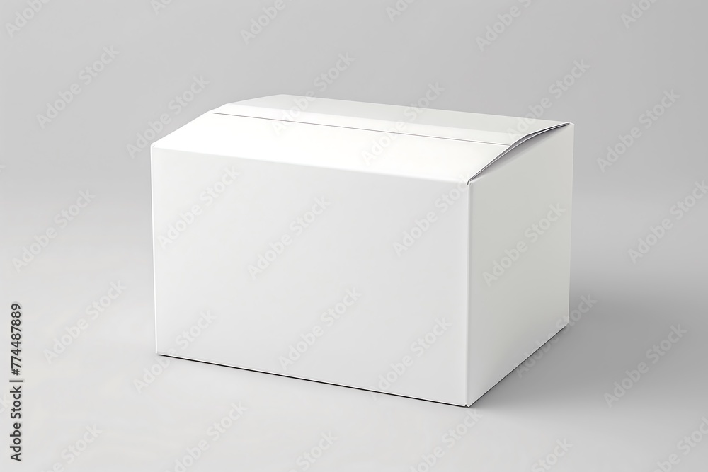 Minimalist White Box on Gradient Background Minimalist White Box on Gradient Background