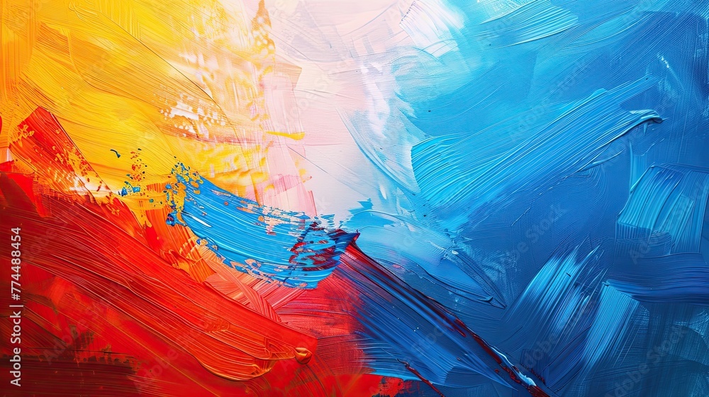 World Art Day background with copy space area on side for text. Abstract, colour, and art background. Colorful background, design, banner, poster. World Art Day background with copy space area on side for text. Abstract, colour, and art background. Colorful background, design, banner, poster.