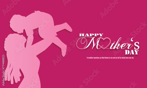 vector happy mother day wish post for social media, banner, posts, cover, templates.