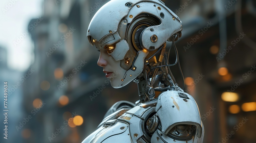 robot, artificial intelligence, sci-fi android. Created with Generative AI. robot, artificial intelligence, sci-fi android. Created with Generative AI.