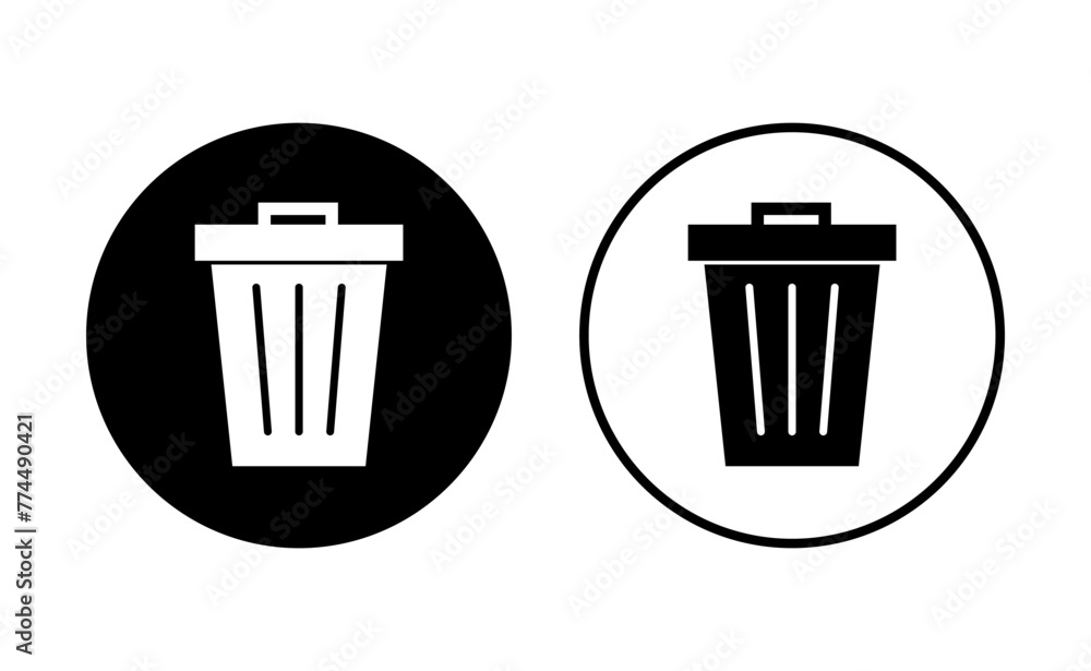 Trash icon set. trash can icon. delete icon vector. garbage Trash icon set. trash can icon. delete icon vector. garbage
