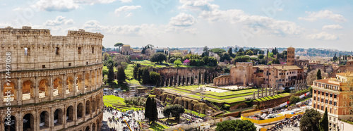 The Colosseum and the archaeological park, Rome