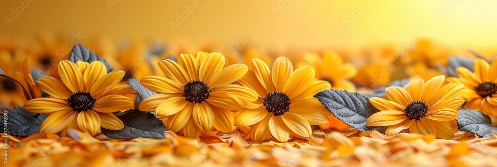 Obraz premium Abstract Background Gradient Subtle Yellow, Background HD For Designer