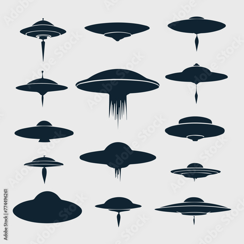 ufo silhouette collection design © AinStory