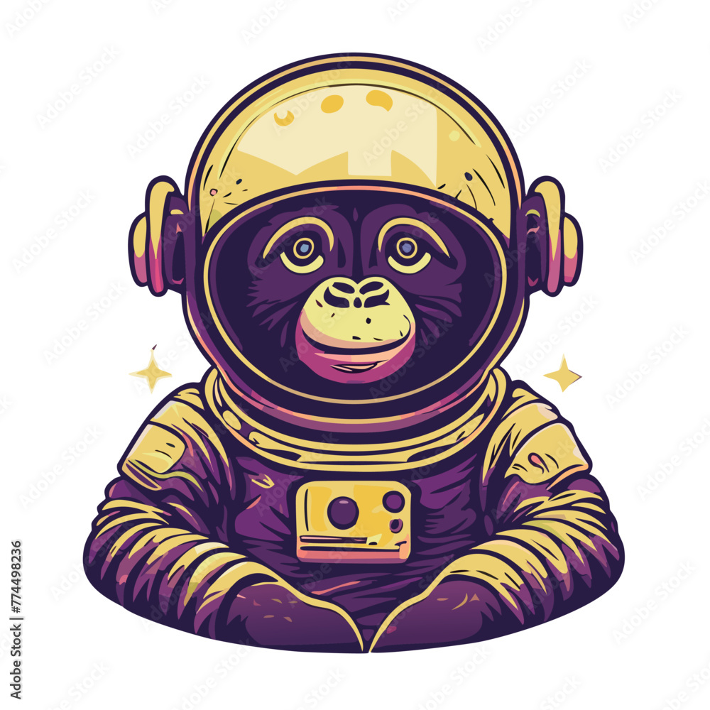 Fototapeta premium Simios astronautas