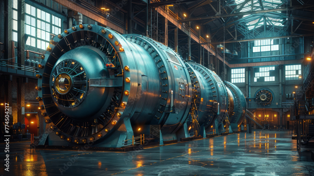 huge generator shown as a digital 3D image, hypermodern style,genearive ai huge generator shown as a digital 3D image, hypermodern style,genearive ai
