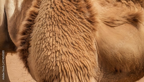 A Close Up Of A Camels Textured Fur