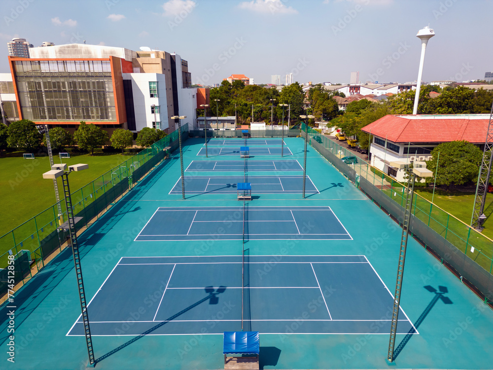 Bangkok Thailand December 15 2023: Aerial view of International