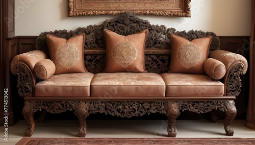 Intricate Handcrafted Wooden Furniture With Ornat 2