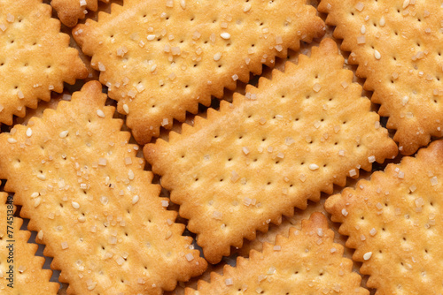 Sugar and Sesame Biscuit for Background © amstockphoto