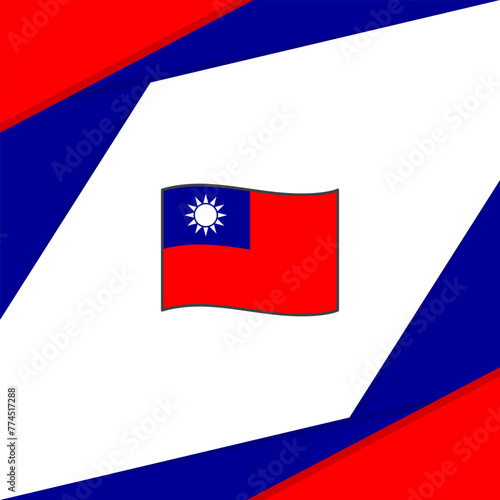 Free Download Taiwan Flag Abstract Background Design Template. Taiwan Independence Day Banner Social Media Post. Taiwan - GFXLoad
