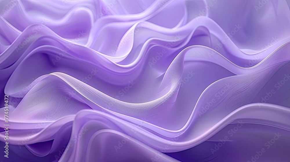Smooth waves in varying shades of purple create a soothing abstract design Smooth waves in varying shades of purple create a soothing abstract design