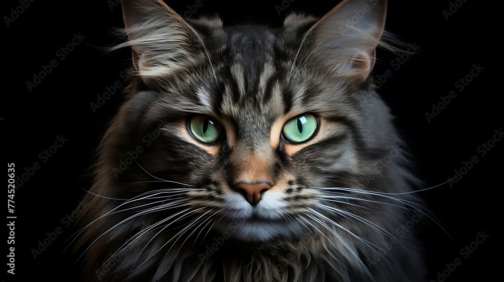 Majestic Feline Gaze: A Captivating Portrait Capturing the Grace, Beauty, and Mysterious Aura of a Serene Cat in Perfect Stillness Majestic Feline Gaze: A Captivating Portrait Capturing the Grace, Beauty, and Mysterious Aura of a Serene Cat in Perfect Stillness