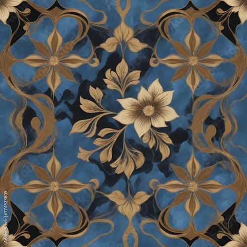 Symmetrical Floral Pattern