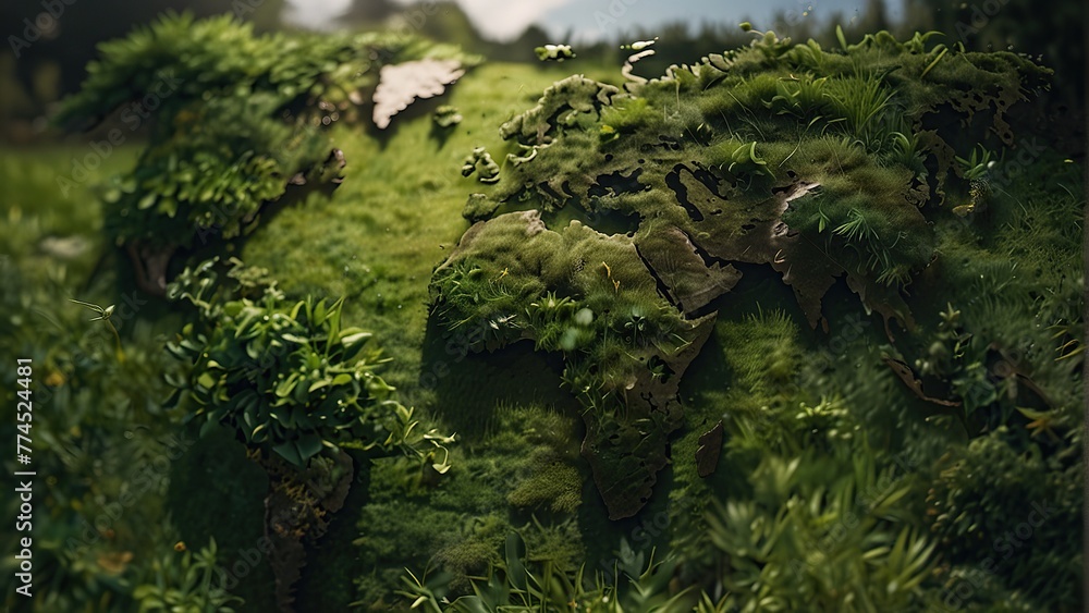 Nature's Tapestry: The Enchanting Moss Map