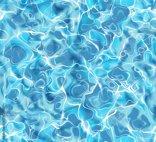 Detailed photograph of water light reflections., seamless pattern